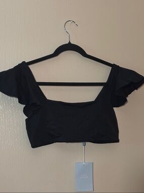 Hill House Black the Isla swim top called